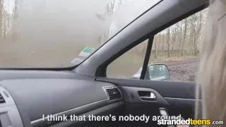 StrandedTeens – Blonde gives some roadhead