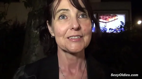 Amateur granny Joyce Mifle brought home big dick guy Max Casanova and gave him head then stripped to lingerie wet pussy pounded in various positions