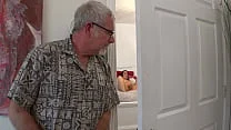 Grandpa Catches BBW Rose LaReine Wanking Before Giving Her Dick JM1207