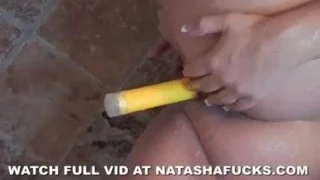 Natasha’s anal toy play