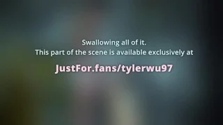 Swallowing hot Asian jock pee, Tyler Wu cruising in an abandoned building