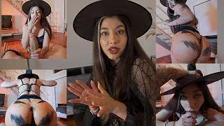 Hermanastra me desafía al reto de la calabaza tragona en HALLOWEEN