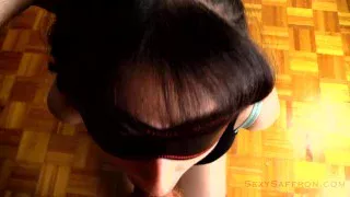 Messy Deepthroat Bondage Blowjob