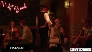 VIXEN Gorgeous Duo Fibi Euro And Emiri Momota Share A Huge Cock In Steamy Threesome